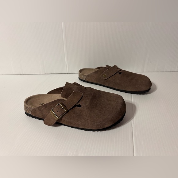 Quince Brown Suede Mules - Picture 2 of 7